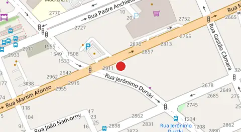 Mapa da localização