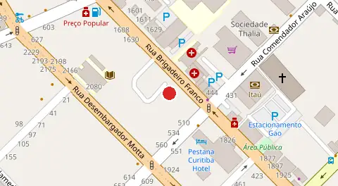 Mapa da localização