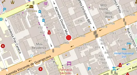 Mapa da localização