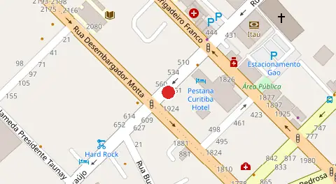 Mapa da localização