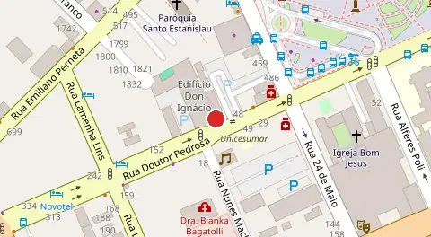 Mapa da localização