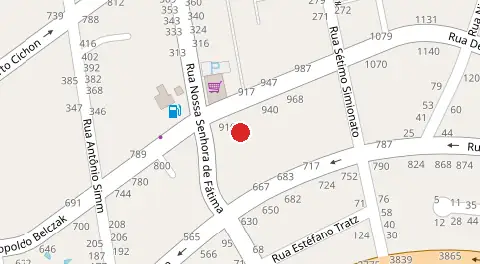 Mapa da localização