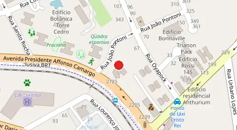 Mapa da localização