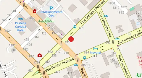 Mapa da localização