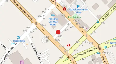 Mapa da localização