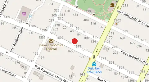 Mapa da localização