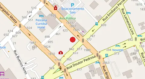Mapa da localização