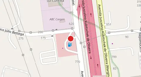 Mapa da localização