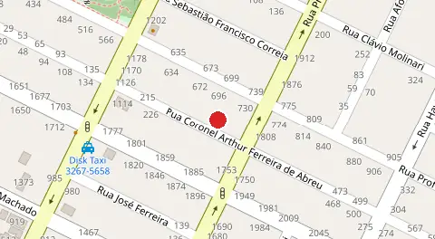 Mapa da localização