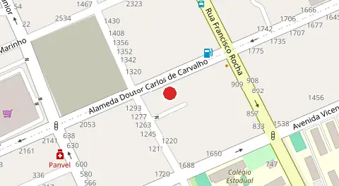 Mapa da localização