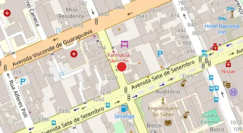 Mapa da localização