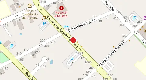 Mapa da localização