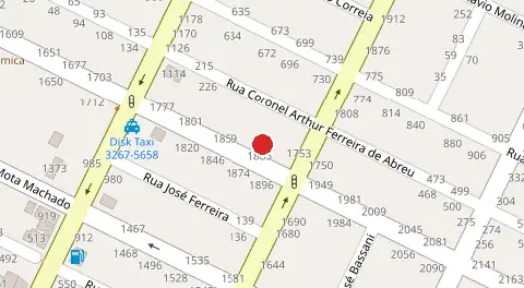 Mapa da localização