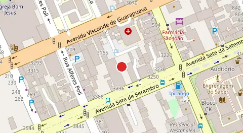 Mapa da localização