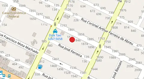 Mapa da localização