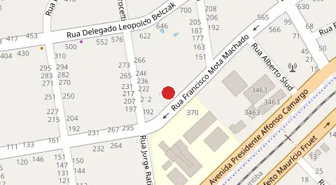 Mapa da localização