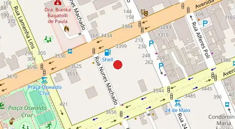 Mapa da localização