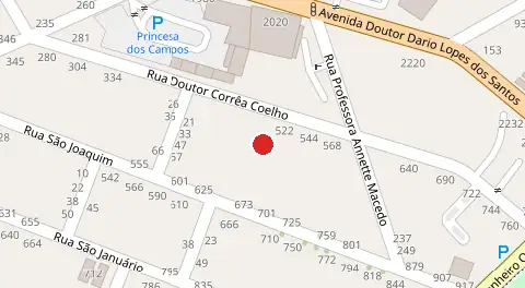 Mapa da localização