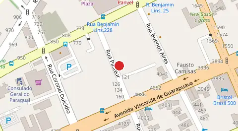 Mapa da localização