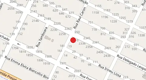Mapa da localização