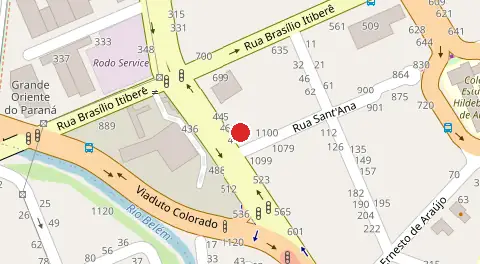 Mapa da localização