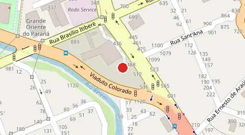 Mapa da localização