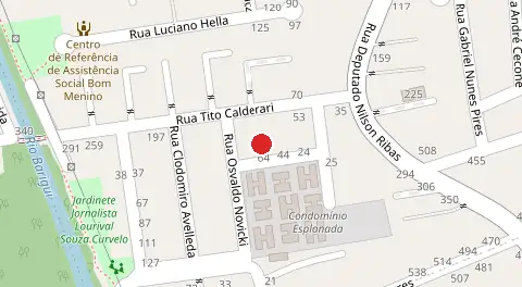 Mapa da localização