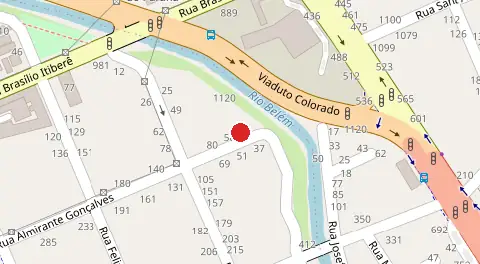 Mapa da localização