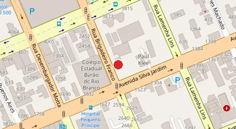 Mapa da localização