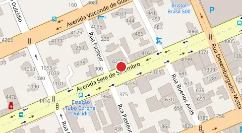Mapa da localização