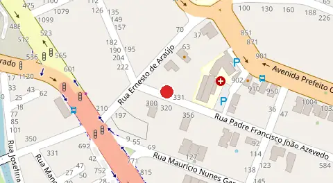 Mapa da localização