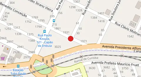 Mapa da localização