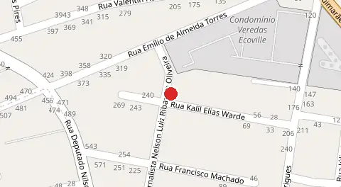 Mapa da localização
