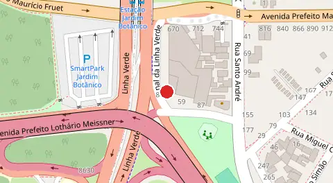 Mapa da localização
