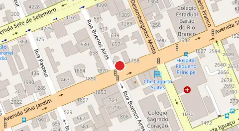 Mapa da localização