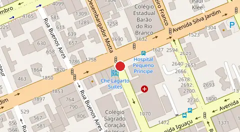 Mapa da localização