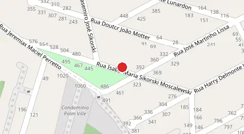 Mapa da localização
