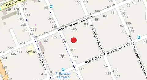 Mapa da localização