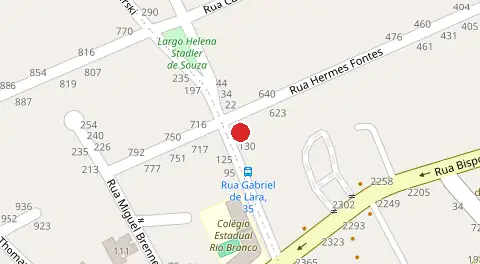 Mapa da localização