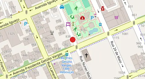 Mapa da localização