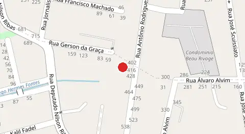 Mapa da localização