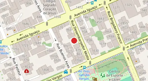 Mapa da localização