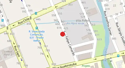 Mapa da localização