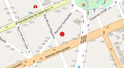 Mapa da localização