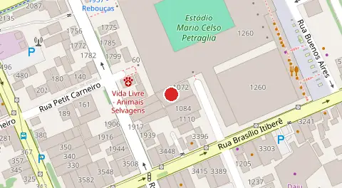Mapa da localização