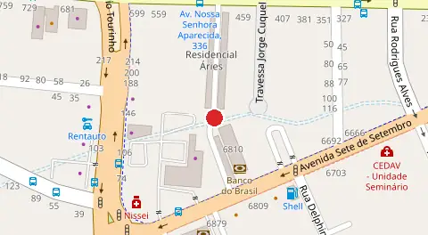 Mapa da localização