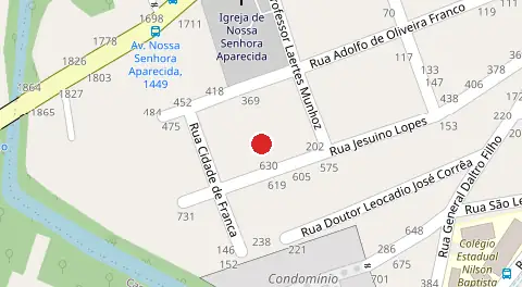 Mapa da localização