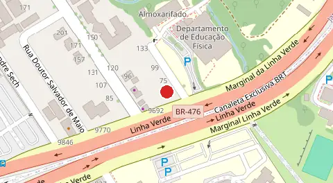 Mapa da localização
