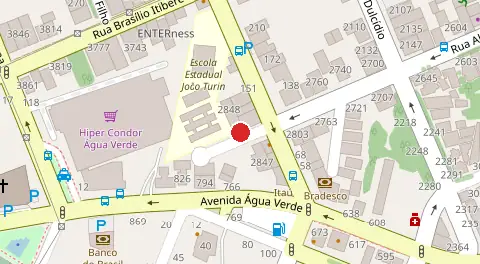Mapa da localização