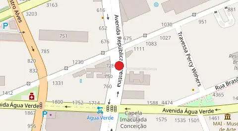 Mapa da localização